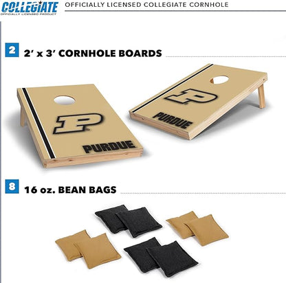 2' x 3' Solid Wood Cornhole Set with Direct Print HD Team Graphics – Great Gift for Any NCAA Fan! Bean Bag Toss Family Outdoor Games