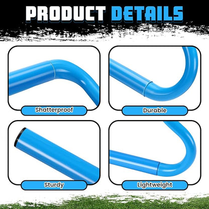 5 Pcs Speed Agility Training Hurdles Detachable Durable Equipment Plyometric and All Purpose Speed Training Hurdle Equipment for Athletes Soccer Basketball