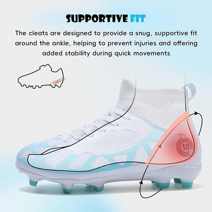 Soccer Cleats Kids Boys Girls Athletic Outdoor Football Shoes
