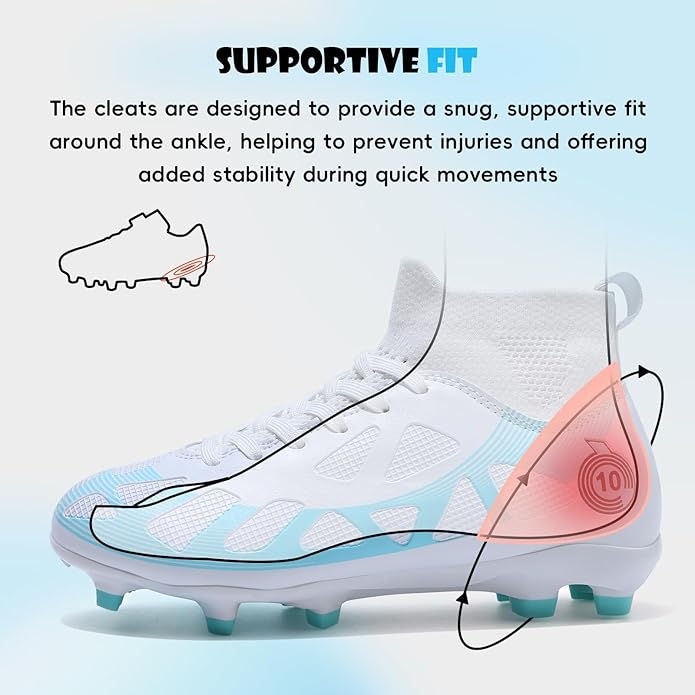 Soccer Cleats Kids Boys Girls Athletic Outdoor Football Shoes