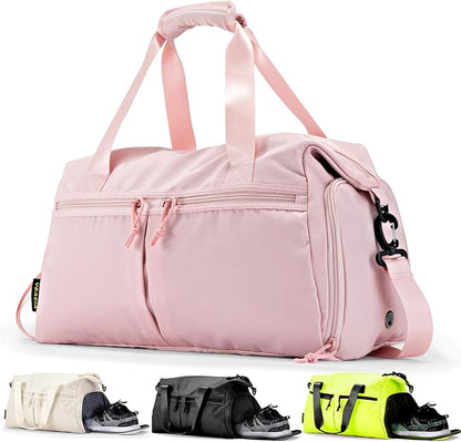 Weekender Duffel Bag with Shoe Compartment And Wet Pocket-Luggage Everyday Overnight Bag for Men and Women Travel-Carry On Gym Bag