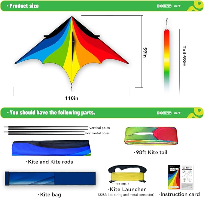 Triangular-Shaped Kite - Easy to Control, with an Eye-catching Design, it is Perfect for Outdoor Entertainment and Suitable for Beginners to use.