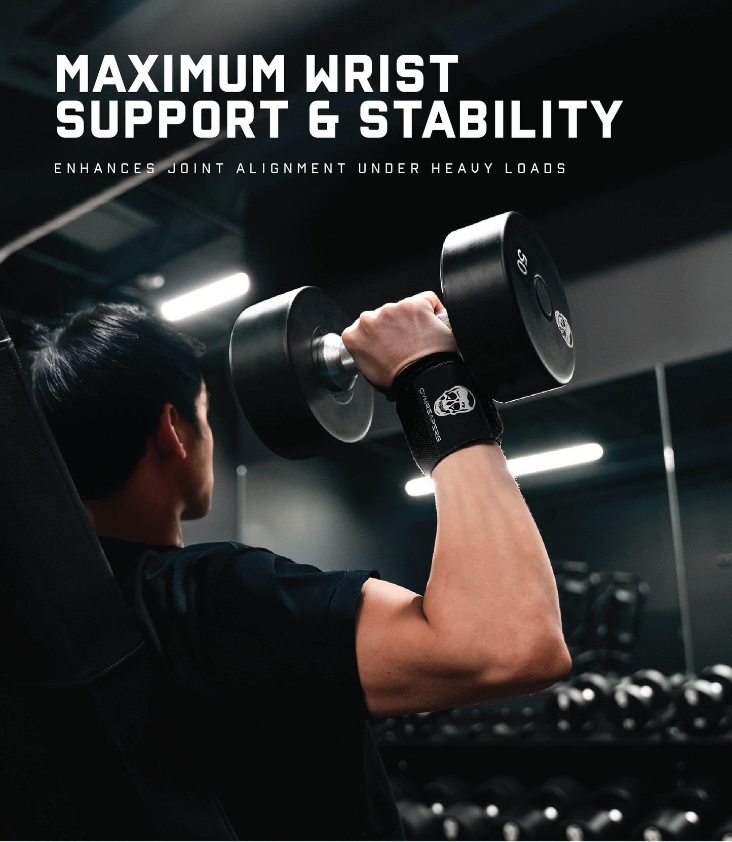Gymreapers Weightlifting Wrist Wraps (Competition Grade) 18" Professional Quality Wrist Support