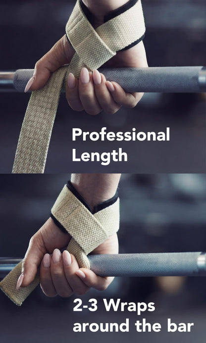 Fitgriff® Lifting Wrist Straps for Weightlifting, Gym, Deadlift, Workout (Made of Premium Cotton &
