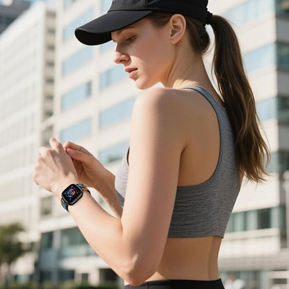 Braided Stretchy Band for Fitbit Versa 4/Versa 3/Sense 2/Sense Watch Band Women Men,Parachute-style Buckle Nylon Sport Wristband Soft Fabric Elastic Loop Strap Accessories for Versa 4/3