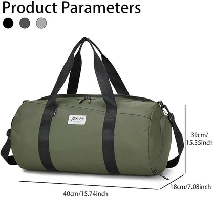 BE SMART Waterproof Mens Gym Bag with Shoe Compartment, Duffle Bag with Wet Pocket for Men, Lightweight Large Sport Duffel Bag NO Tpu Pocket for Overnight Weekender, Fitness, Swim, Boxing,Travel