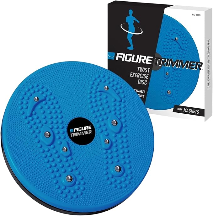 Daiwa Felicity Figure Trimmer Ab Twister Board - Waist Twister Machine for Core & Abs Exercise - Waist Twisting Fitness Tool, Dizzy Disc Twist Board for Slimming Workout with 8 Magnets Reflexology
