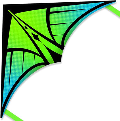 Large Delta Kite for Kids & Adults - Easy to Fly Outdoor Kites for Kids Ages 8-10, Perfect for Beach & Family Activities, Includes Line & Handle