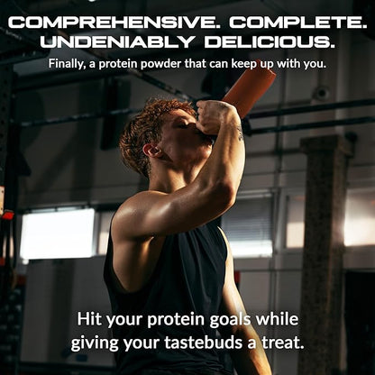 Granite Nutrition Protein Powder - Premium 5-Source Blend (Whey, Casein, Egg, Grass-Fed Beef) for Lean Muscle and Recovery - Salted Caramel Flavor, 30 Servings