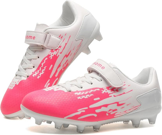 Kids Soccer Cleats Boys Girls Athletic Outdoor Youth Football Shoes Running & Training Lightweight