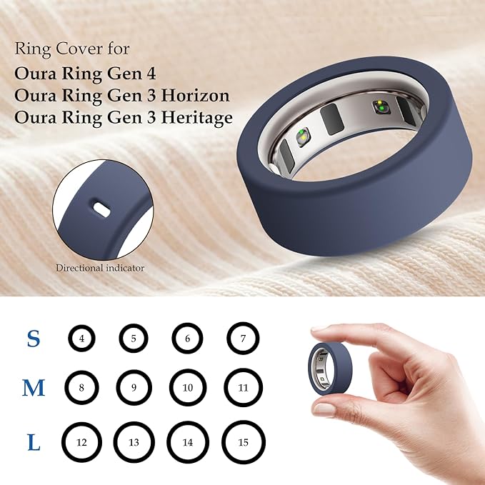 15 Pack Cover Compatible with Oura Ring Gen 4/Gen 3 Horizon/Gen 3 Heritage, Anti-Scratch Silicone Case for Oura Ring Protector for Women Men Working Out Gym, Support Charging with Cover on