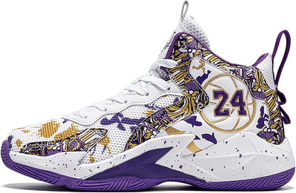 Boys Basketball Shoes Breathable Indoor Athletic Shoes Youth Outdoor Fashion Sneakers Comfortable Basketball Shoes for Girls