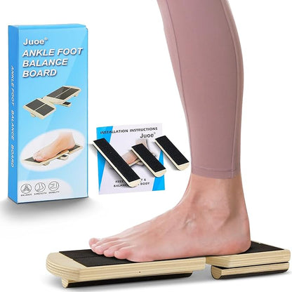 Juoe Ankle Foot Strengthener Trainer for Sprained Ankle,Balance Board,Stability Exercises,Physical Therapy,Plantar Fasciitis Relief,Posture Corrector,Balance Training,Anti Slip Wobble Board