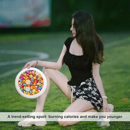 Blue Outdoor Flying Disc Bald Eagle Ultimate Disc 175g for Boys Girls Men Women Birthday Christmas