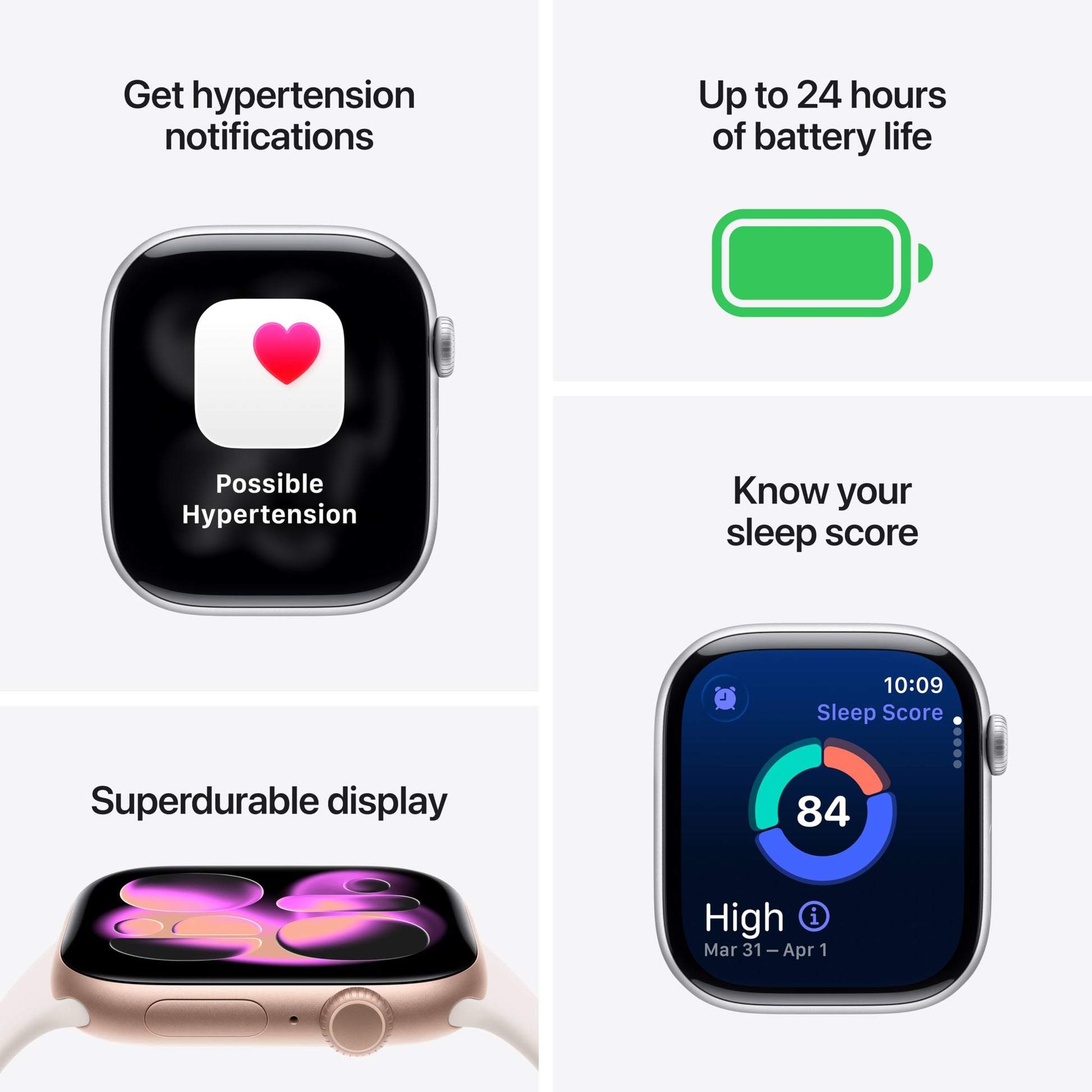 Apple Watch Series 11 [GPS 42mm] Smartwatch with Rose Gold Aluminum Case with Light Blush Sport