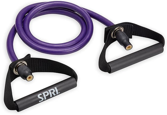 SPRI Xertube Resistance Bands with Handles – All Exercise Cords Sold Separately with Home Gym Workout Fitness Door Anchor Attachment Option