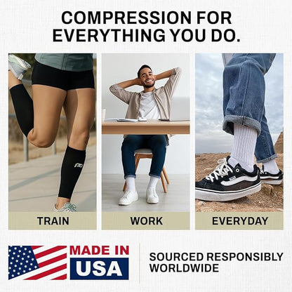 Calf Sleeve for Pain Relief | Calf Guard for Running, Cycling, Nurses, and Sports