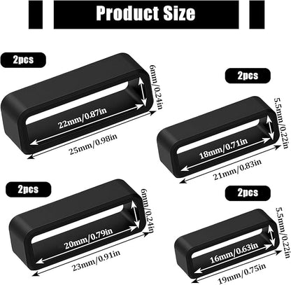 Watch Band Keepers,Silicone Watch Strap Holder Loops,Watch Strap Keeper for Smart Sport Watches Parts