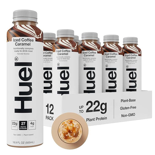 Huel Ready-to-Drink | Iced Coffee Caramel Meal Replacement Shake | High Protein Drink |