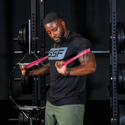 Serious Steel Fitness 32" Resistance Training Bands (Portable Exercise Band System Training Bands- Great for Individuals Under 5'10")