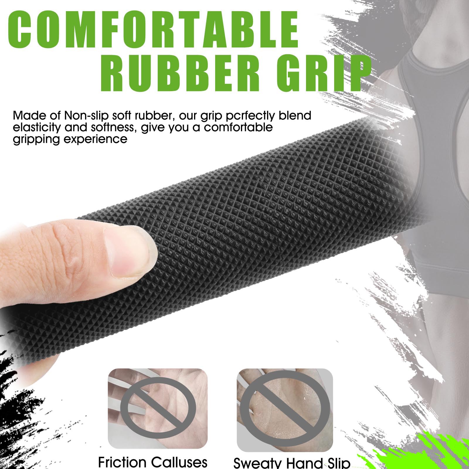 Cable Machine Attachment，LAT Pulldown Attachments Upgraded 1.3 Inch Comfort Grip Cable Attachments