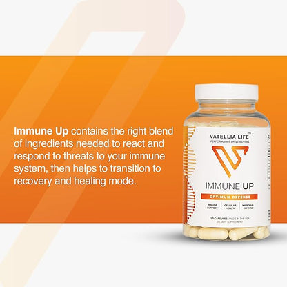 Immune Up High-Absorption Vitamin C, D3, A + Zinc | Immune Support | Improve Cellular Health | Microbial Defense | 120 Capsules (60 Day Supply)