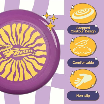 Wham-O Frisbee Cool Flyer Flying Disc, 9.95 Inch Sports Disc Lightweight Durable for Outdoor Beach Park Backyard Game - 130g