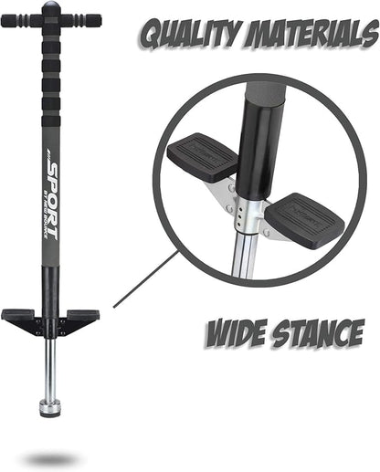 New Bounce Pogo Stick for Kids - Pogo Sticks, 40 to 80 Lbs - Sport Edition, Quality, Easy Grip, PogoStick for Hours of Wholesome Fun