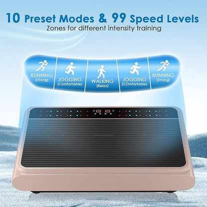 Vibration Plate Exercise Machine - Whole Body Workout Vibration Platform Lymphatic Drainage Machine for Weight Loss Home Fitness with Resistance Bands Remote