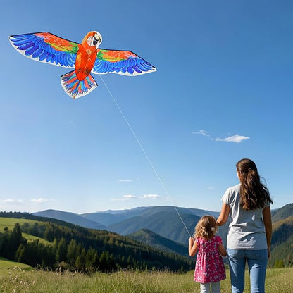 ORGCLDKT- 3D Lifelike Style Bird/Eagle Kite, Super Easy to Fly with, Ideal for Kids, Adults, Girls, Boys. Kites for The Beach, Grassland, Hiking