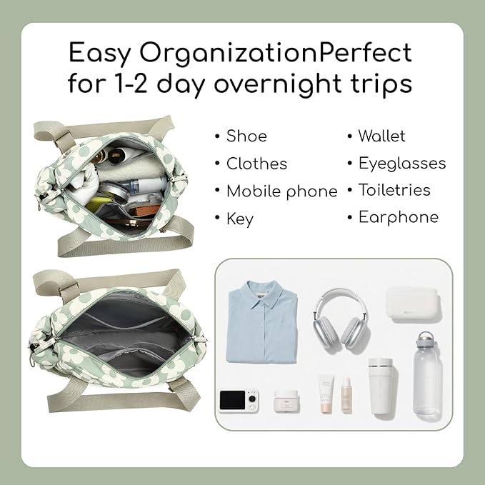 CAMTOP Mini Gym Bag for Women, Small Gym Tote Bag Puffy Quilted Sports Duffel Bag with Wet Compartment and Coin Purse Duffel Bags Dance Yoga Workout Bag