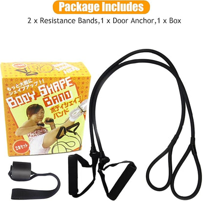 Resistance Band Set,Pull Up Exercise Bands Door Anchors Compatible with Billy's Bootcamp Tae Bo,Weight Loss,Strength Home Workouts Training,Physical Therapy,Yoga,Pilates.