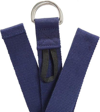 Everyday Yoga Super Strong Strap with Metal D-ring Buckle - Improve Flexibility, Stretching, and Physical Therapy Fitness.