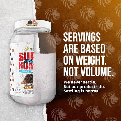 ALPHA LION Superhuman Whey Protein Powder, Great Tasting Pure Whey Protein Isolate, Low Carb, Low Sugar, No Bloat Post Workout, Muscle Recovery & Growth (28 Servings, Cookie Collision)