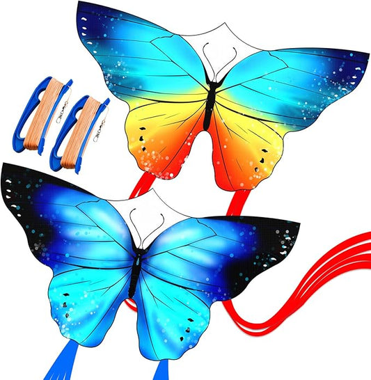 Butterfly Kites for Kids and Adults, Easy to Fly Large Single Line Kite for Boys and Girls - 55" x