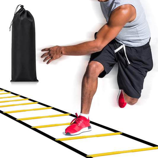 Happy Jump Agility Ladder 12 Rung 20 FT Speed Training Ladder Drill Sports Workout Equipment for