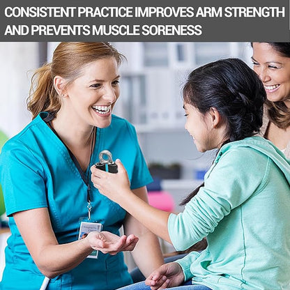 2 Pack Hand Grip Strengthener Set, Forearm Exerciser, Finger Gripper, Grip Strength Trainer, Hand Grip- Soft Foam Hand Exercise for Quickly Increasing Wrist Forearm and Finger Strength