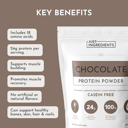 Chocolate Protein Powder ??30-Serving Blend with 100% Grass-Fed Whey & Organic Plant Proteins ??Rich Cocoa Flavor ??Supports Muscle Recovery, Energy & Satiety* ??No Artificial Sweeteners or Fillers