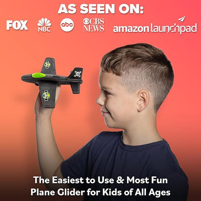 Toy Airplane For Kids: Sturdy & Durable EVA Foam Plane - Airplane Toy Stocking Stuffers & Small Gifts For Boys & Girls 2024 Foam Glider Plane - Kids Glider Airplanes Toys - Party Favor & Birthday Gift