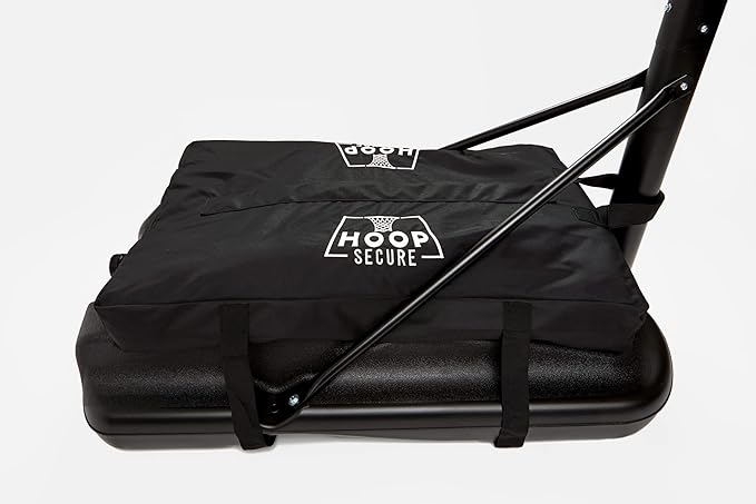 The Original Solution - Heavy Duty Weighted Base Anchor for Basketball Hoops - Weather Resistant, Durable Design, Holds 300+ lbs. Patents-Pending, HOA Friendly (Standard Size, Black)