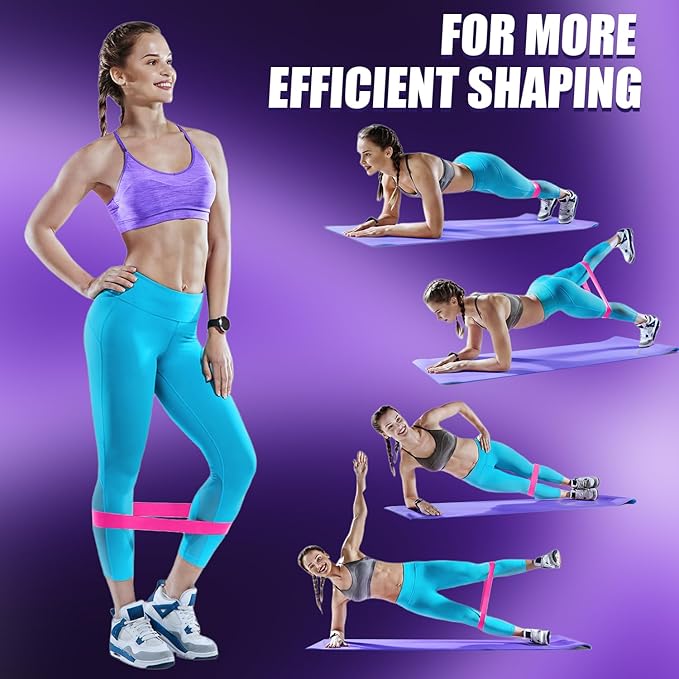 WHATAFIT Resistance Bands, Exercise Bands，Resistance Bands for Working Out, Work Out Bands with Handles for Men and Women Fitness, Strength Training Home Gym Equipment