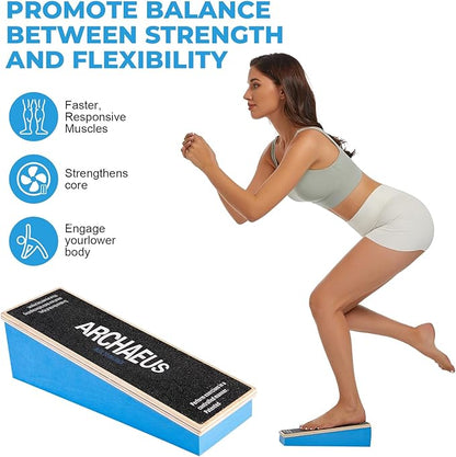 Athletic Balance Boards,Slant Board,Wobble Board,Balance Wedge for Condition Your Body and Prevent Injury
