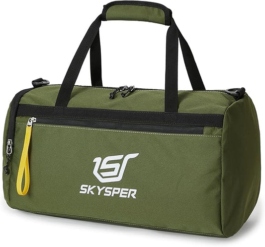 SKYSPER 30L Gym Duffel - Sports Bag Small with Wet Pocket for Sport, Travel, Fitness & Workout Men