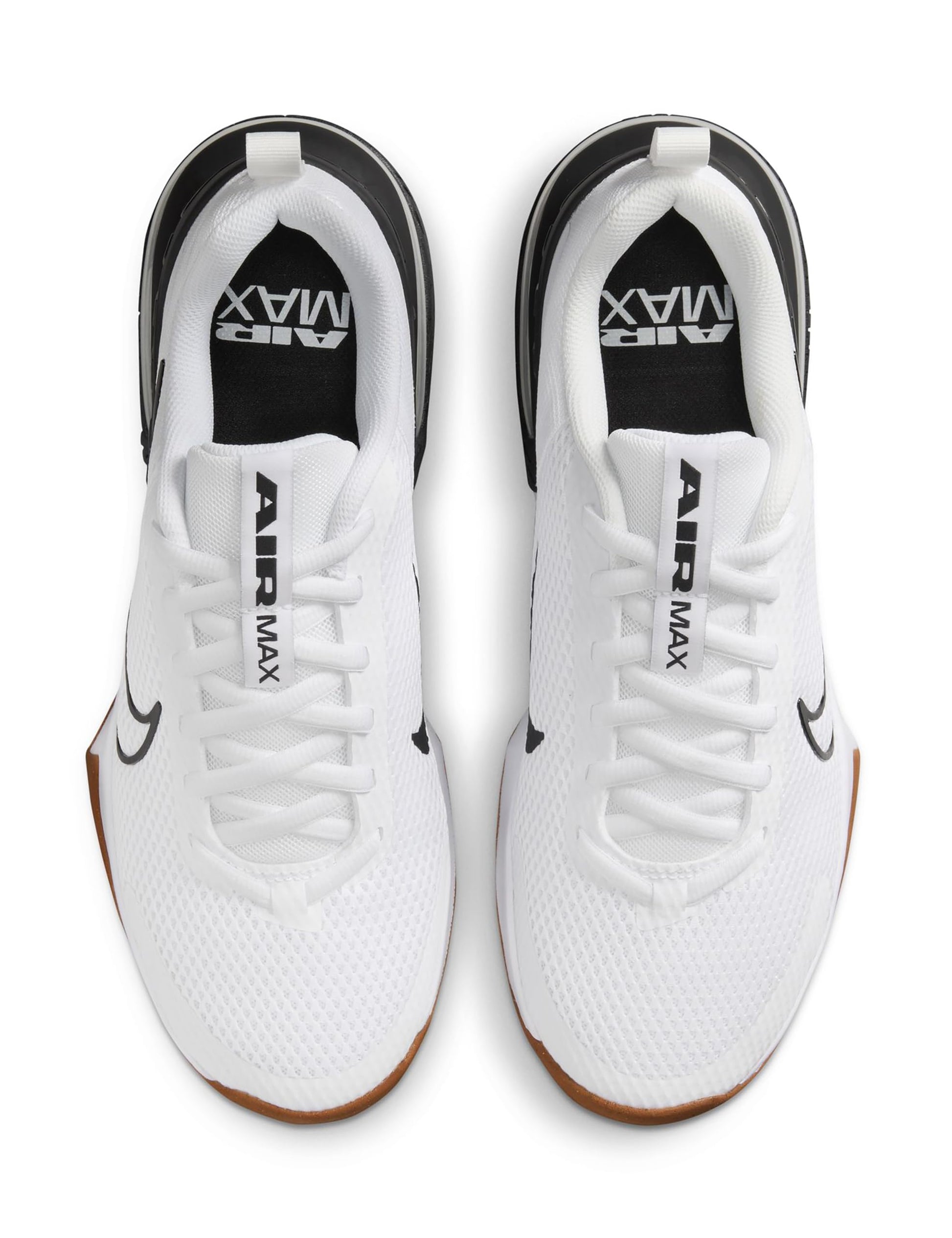 Nike Men's Air Max Alpha Trainer 6 Workout Shoes, White/White-Black-Gum Medium Brown, 9