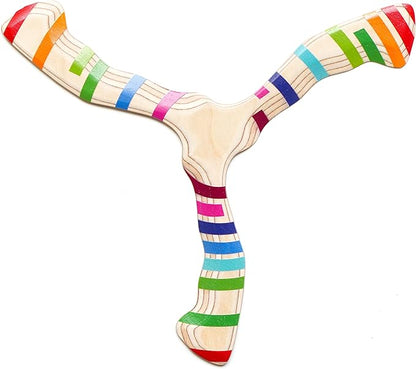 Returning Boomerang for Beginners – Easy to Throw, Boomerang That Comes Back, Handcrafted Returning Flying Toy Made of Plywood, Fun Outdoor Game, Thin, Lightweight and Safe to Use