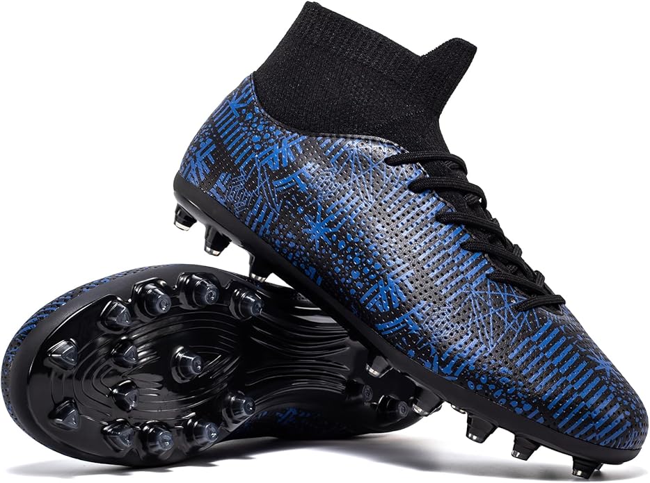 Adult Soccer Cleats Men Lightweight Football Boots Breathable Professional Sneaker Sport Athletic Ground Football Shoes