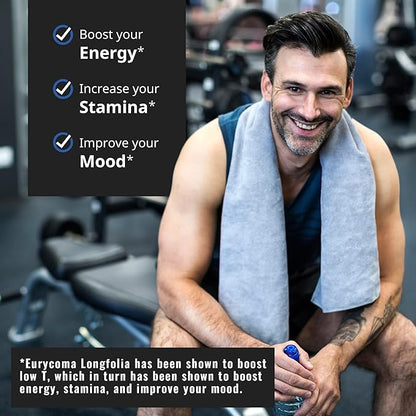 Testosterone Support for Men & Women ??Tongkat Ali, L-Arginine & L-Citrulline ??Energy, Vitality & Performance ??60 Capsules, 30-Day Supply