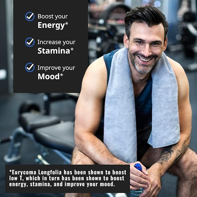 Testosterone Support for Men & Women ??Tongkat Ali, L-Arginine & L-Citrulline ??Energy, Vitality & Performance ??180 Capsules, 180-Day Supply