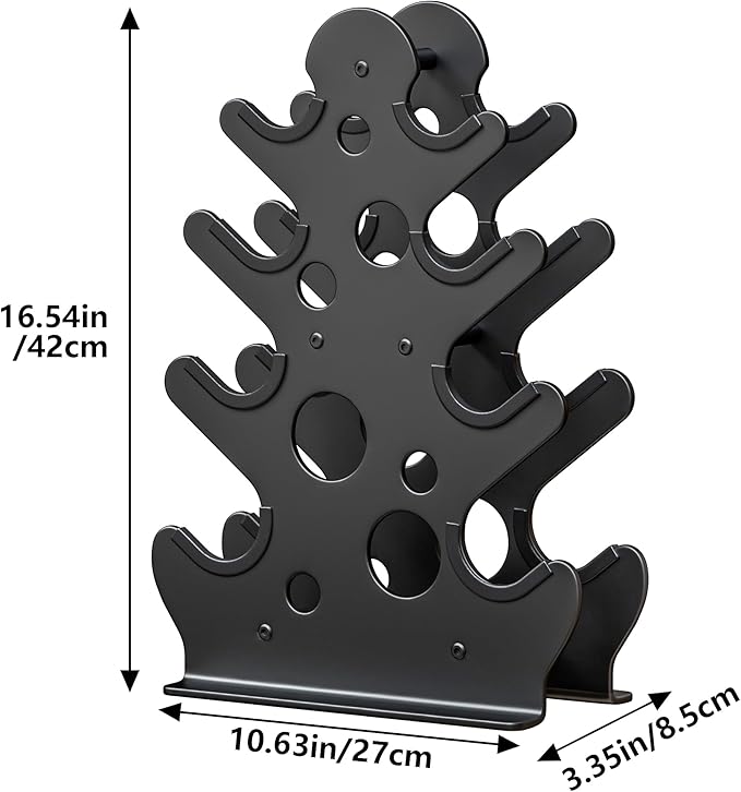 Dumbbell Rack Stand Only(Dumbbells Not Included) - Dumbbell Storage Rack with/without Wheels, Space Saver for Home Gym.