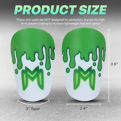 MiniGuards - Mini Shin Guards for Soccer Players - Tiny Shin Pads for Men, Women, Teens - Miniature Shin Guards 3.9 x 2.4 inch - Perfect for High Level Soccer Athletes